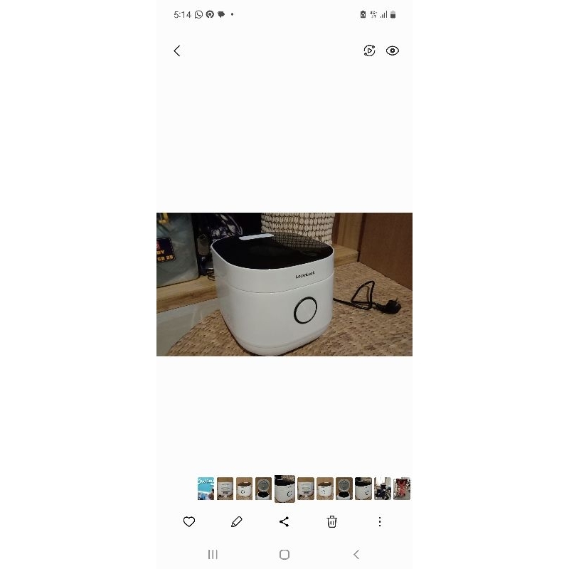 preloved lock and lock low carbo rice cooker