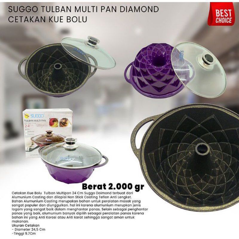 SUGGO Tulban Multi Pan Loyang Cetakan Kue Bolu DIVA STORE