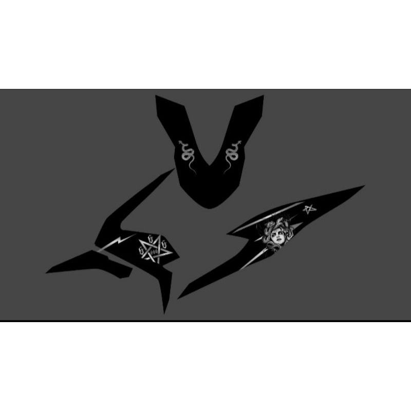 STRIPING TRANSPARANT BEAT DELUXE MOTIF MEDUSA