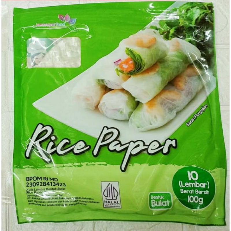 

Rice paper bentuk bulat / isi 10 lembar