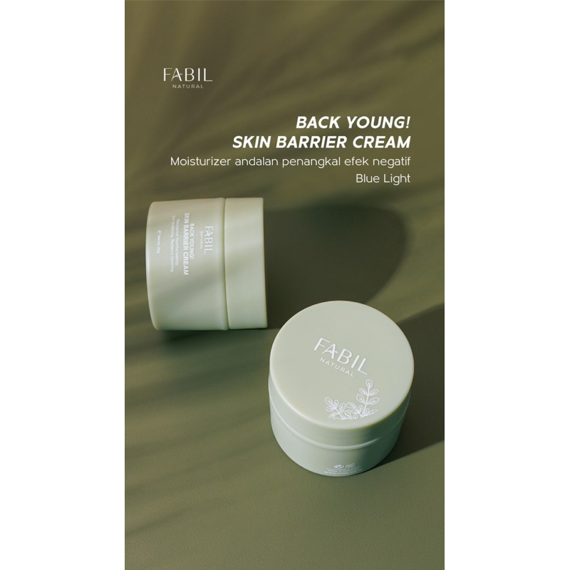 BACK YOUNG SKIN BARRIER CREAM | Moisturizer Cream Fabil Natural Skincare