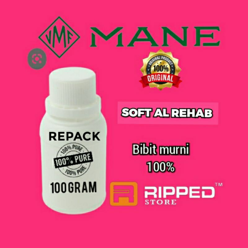 (100ML) BIBIT PARFUM MURNI SOFT AL REHAB BY MANE ORIGINAL