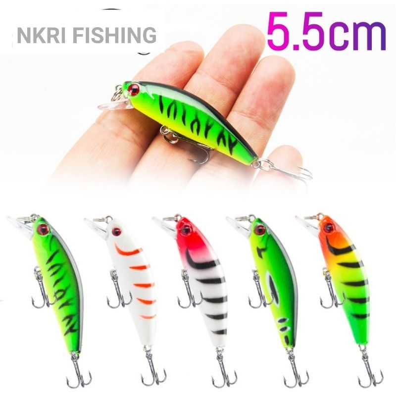 minnow sinking 5.5cm berat 6.5gr UL