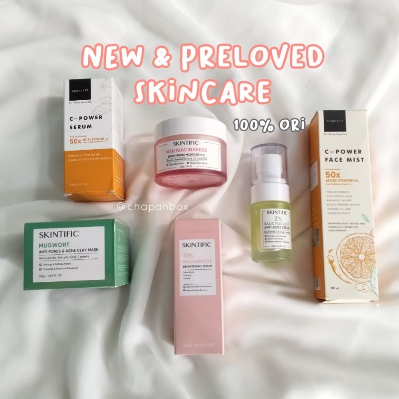 Preloved & Baru Skincare Skintific Scarlett 100% Ori