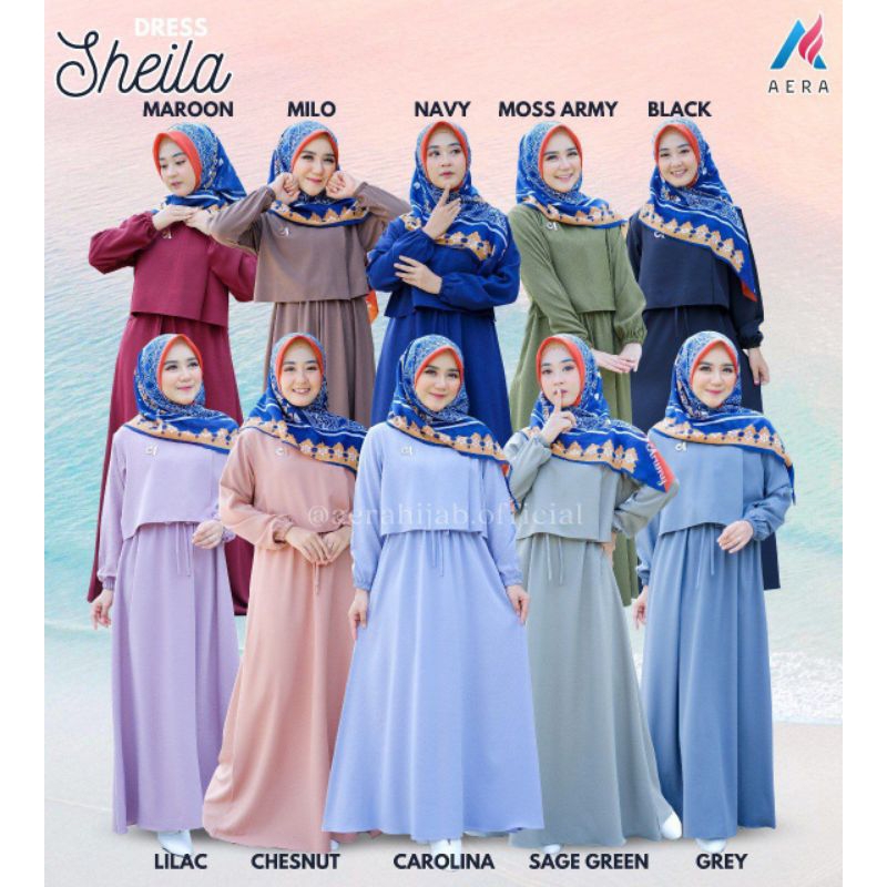 SHEILA DRESS ONLY by AERA/GAMIS POLOS KEKINIAN TERBARU