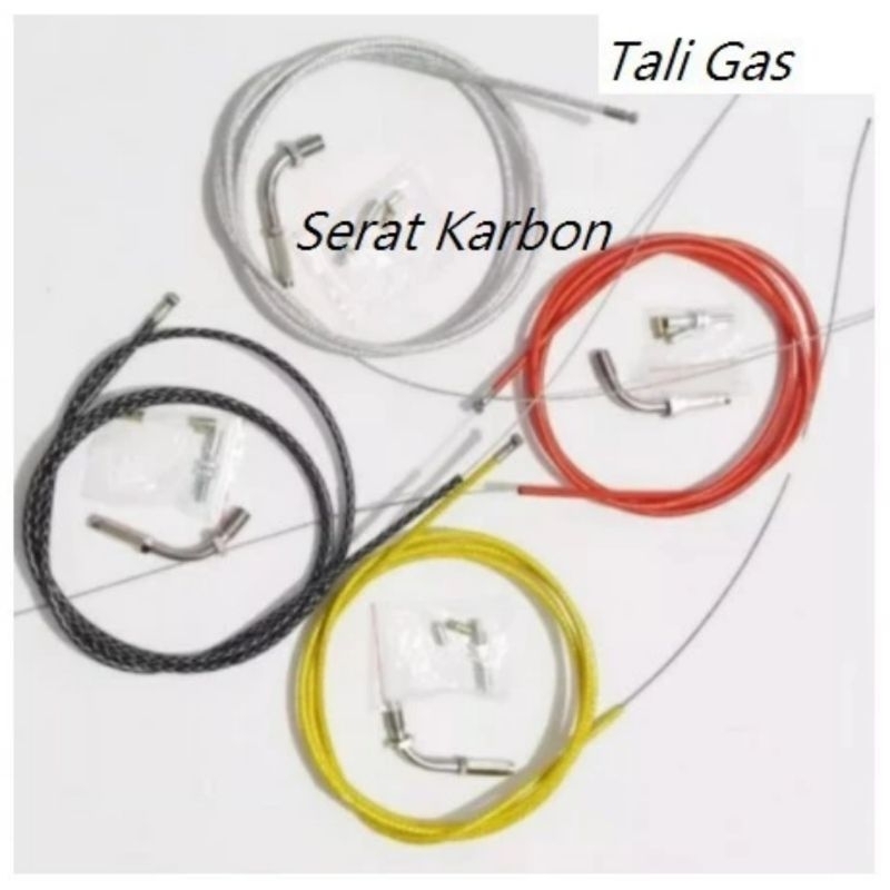 Tali gas spontan/ tali gas serat ukuran 190cm universal gratis L gas