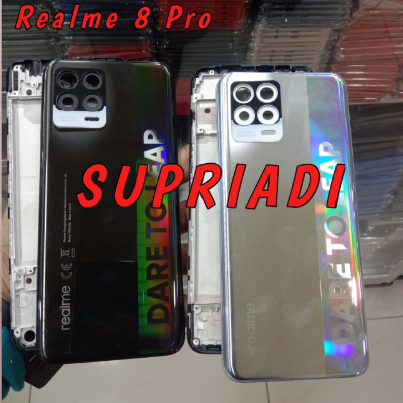 Frame lcd+Bazel+Backdoor Realme 8 Pro Back Casing Kesing Backdoor Housing fullset Realme 8Pro New