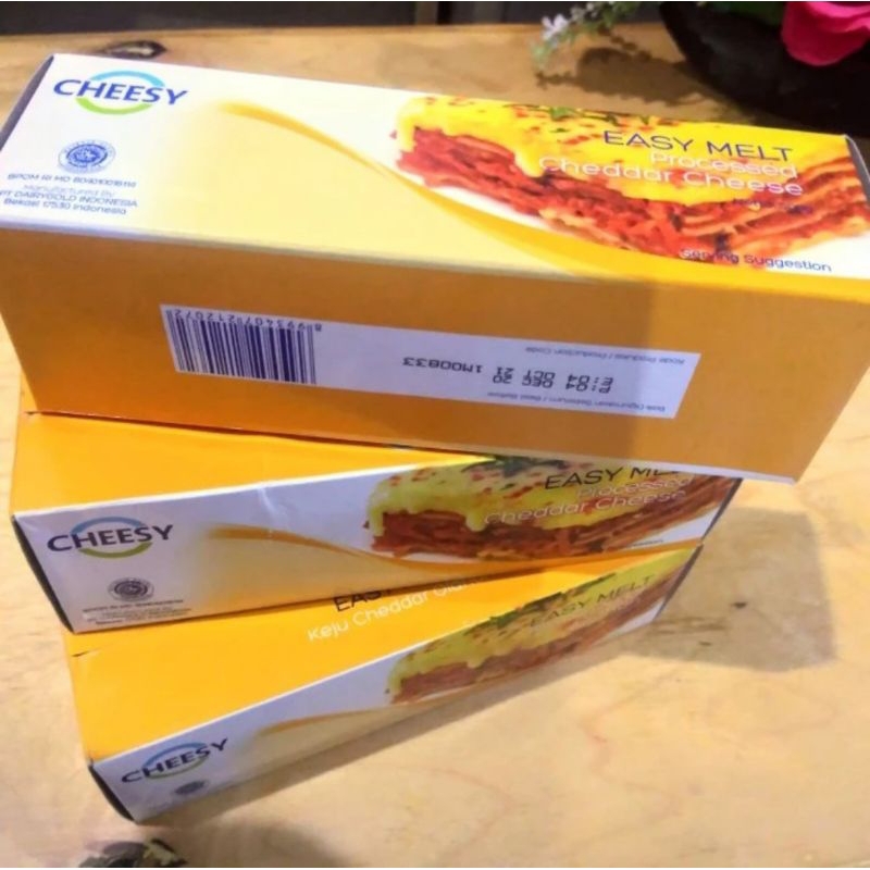 

Cheesy easy melt processed cheddar cheese keju 500gr