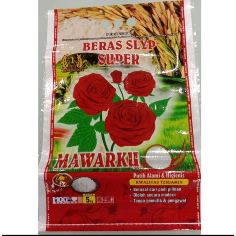 

beras mawarku(5kg)beras slyp medium super