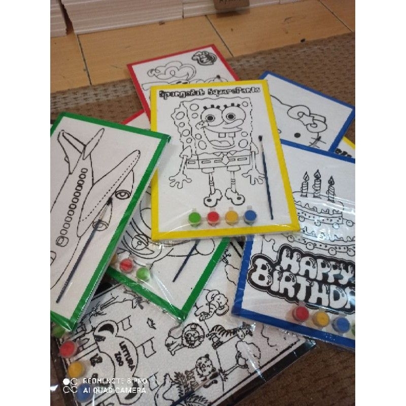 

1 set stereofom lukis 35x25 1 gambar+4 warna cat+kuas/Styrofoam/stereofom/gabus/edukasi anak