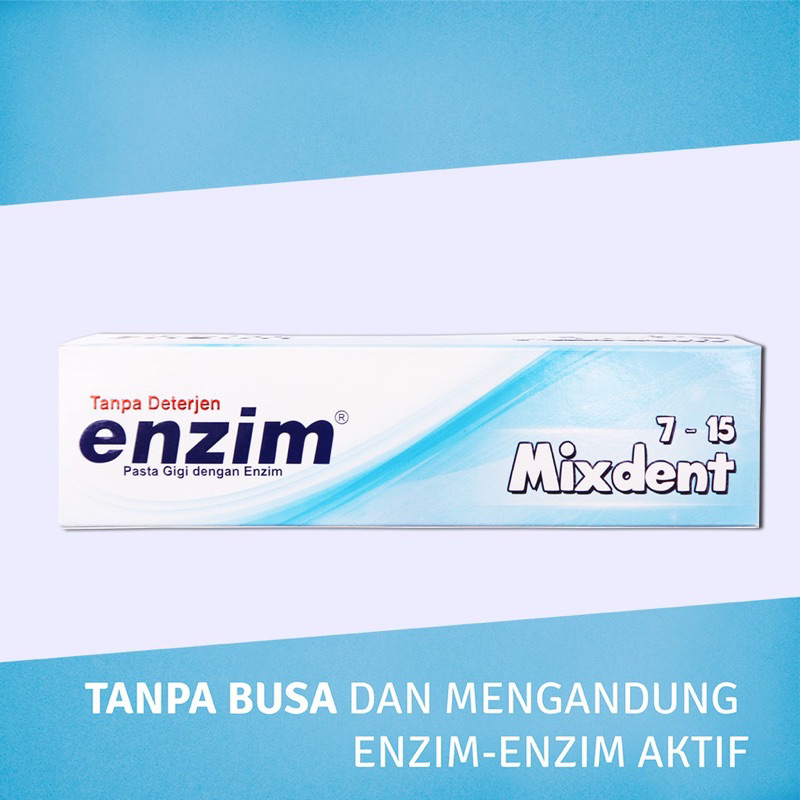 Enzim Mixdent Pasta Gigi Anak Remaja Sekolah 7-15th Odol Floride Kids Tooth Paste Cegah Gigi Berlubang NO DETERGENT