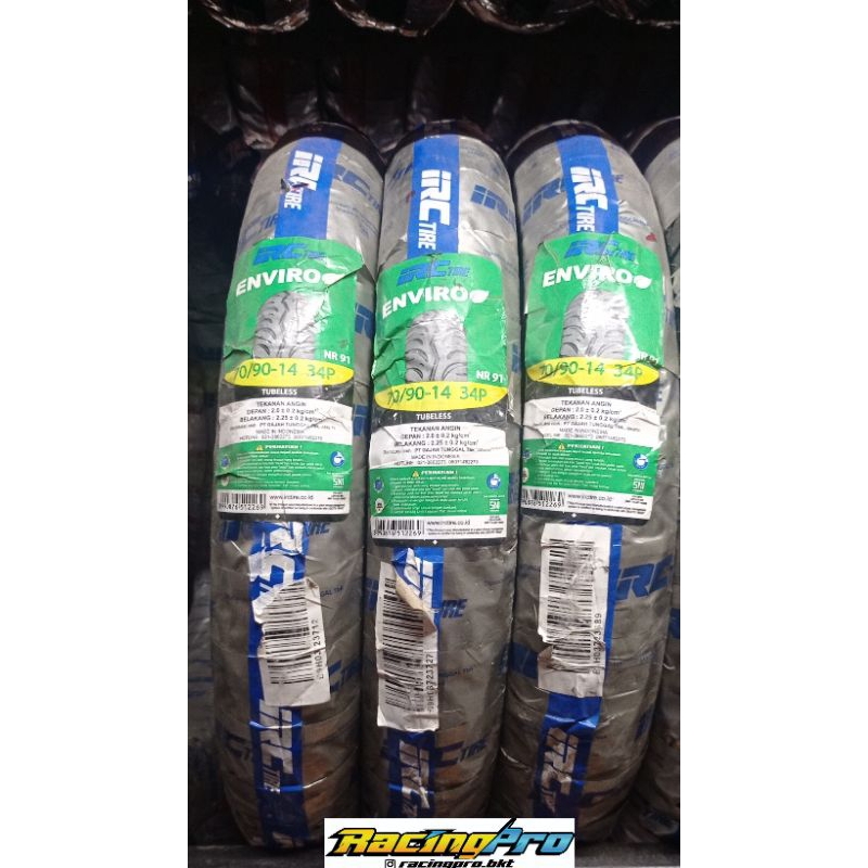 Ban tubeless matic IRC 70/90 14