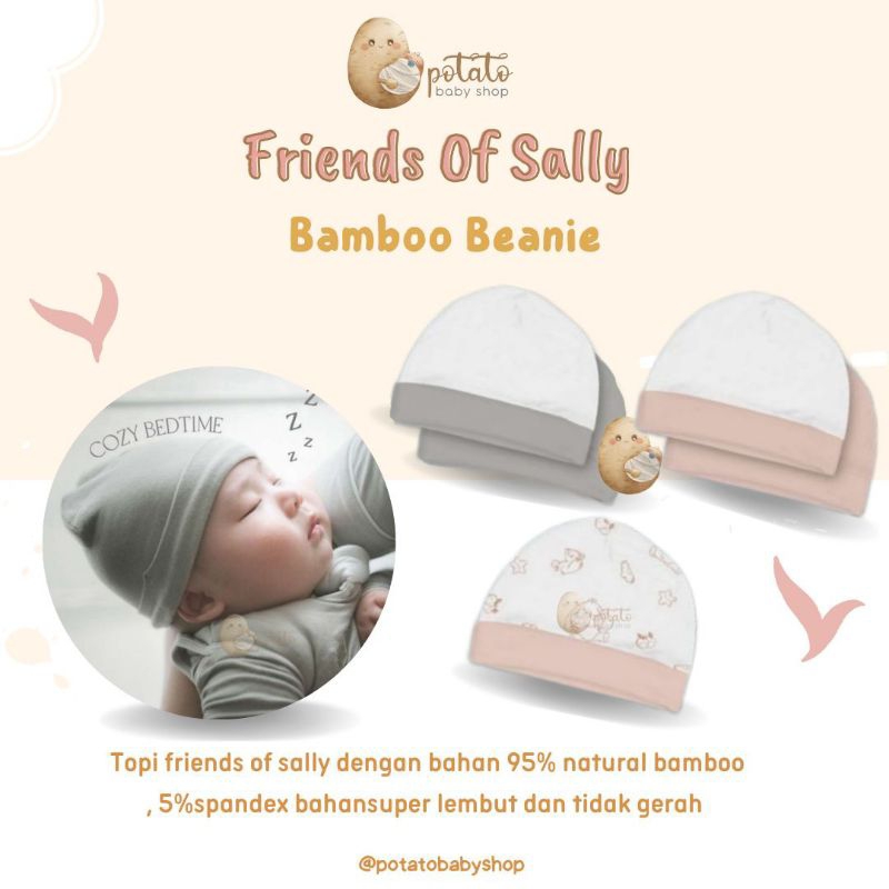 Friends Of Sally Bamboo Beanie Hat - Topi Bayi