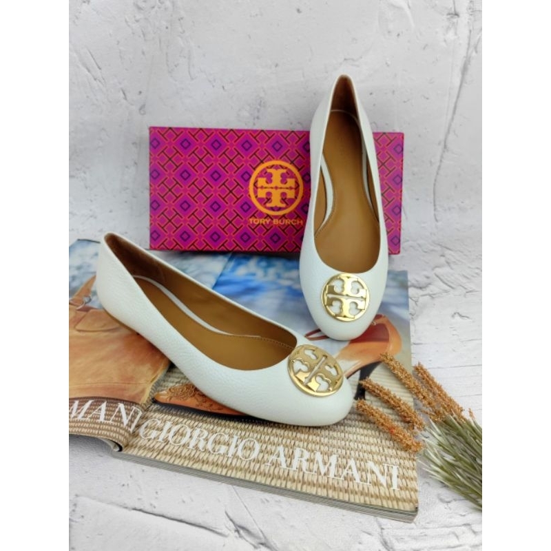 TB Chelsea Ballet Flat Shoes Tumbled Leather