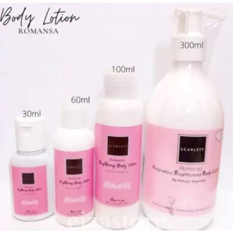 Scarlett Mini Body Lotion 30ml 60ml | Scarlet Tester | Skarlett kecil imut menggemaskan-Romansa