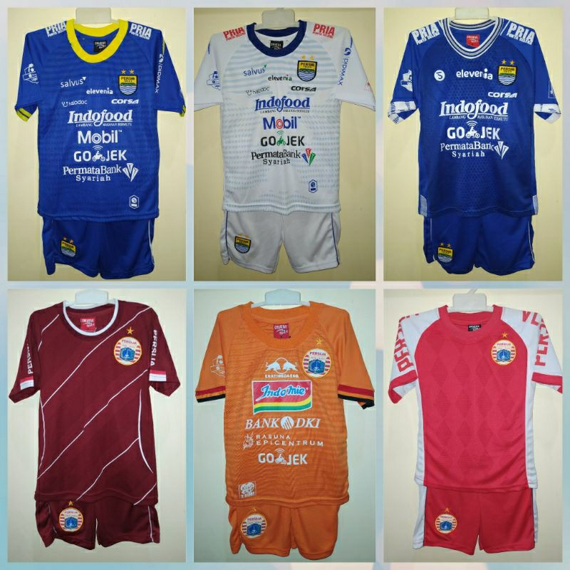 OBRAL Jersey Anak Setelan Klub Persib & Persija Liga 1