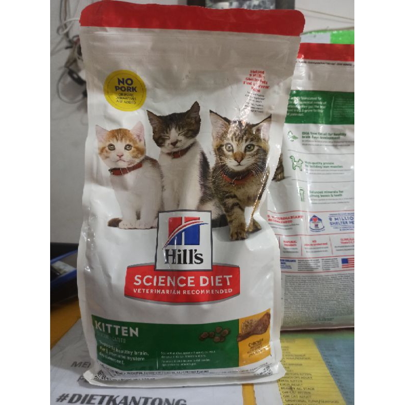 science diet kitten 1,58kg sd kitten makanan kucing anak