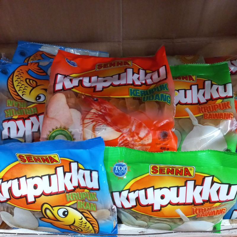 

Senna krupukku udang, ikan, bawang