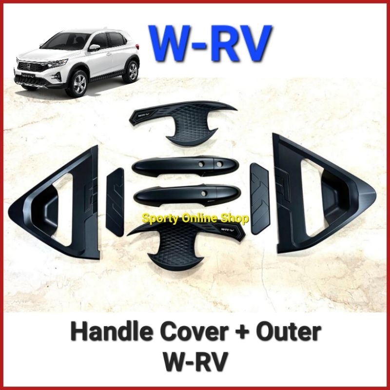 Handle Cover Outer Mobil WR-V Warna Hitam Dop