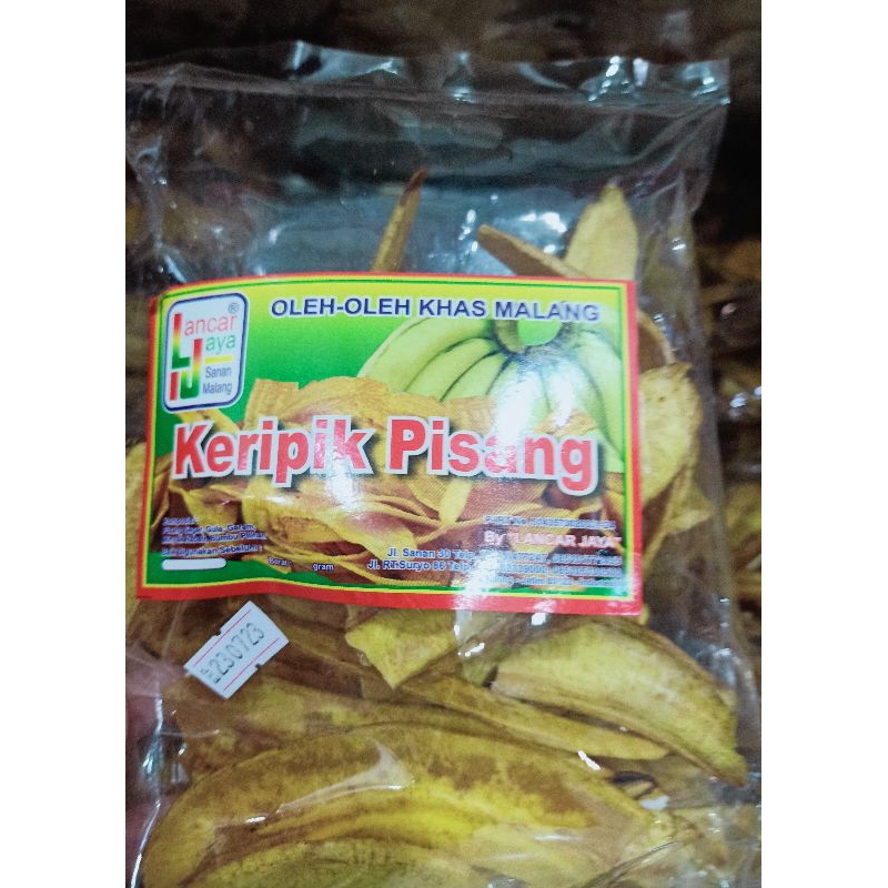 

Keripik pisang Lancar Jaya/kripik pisang/oleh-oleh khas malang/Lancar Jaya Malang