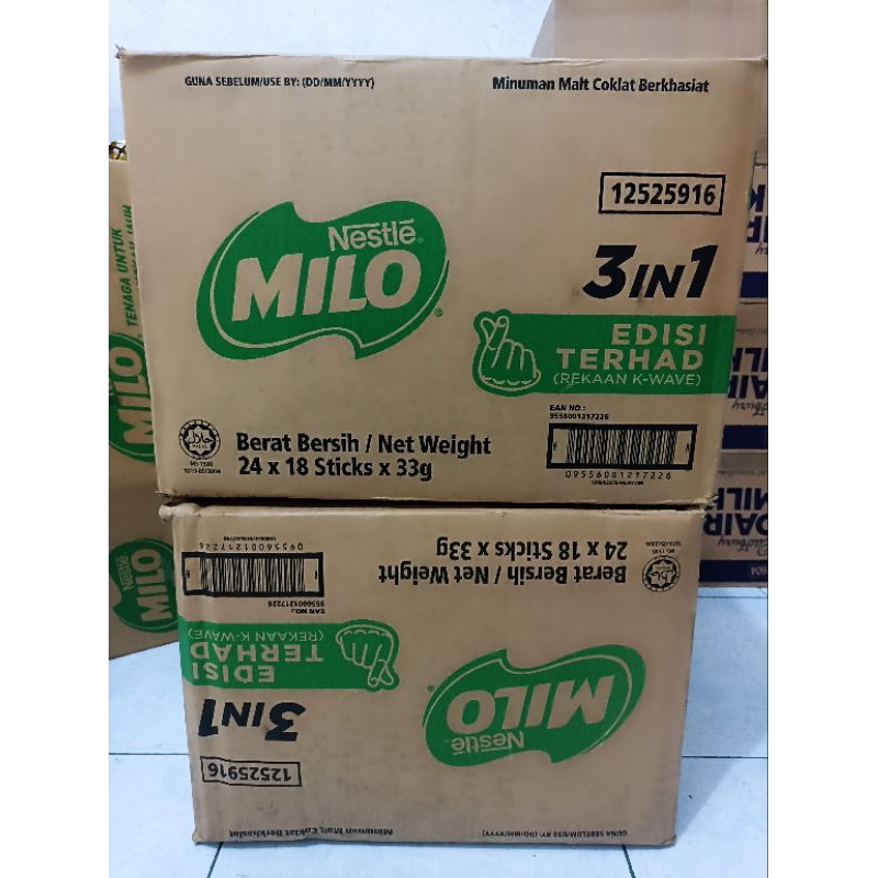 

Milo 3in1 per dus(24 × 18 Sticks × 33g)