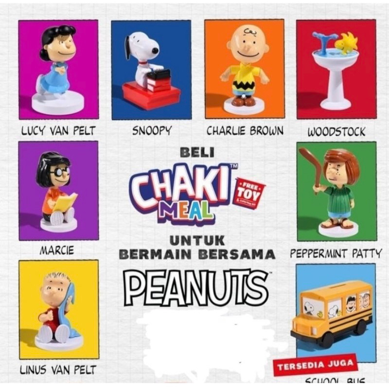 KFC Chaki kids edisi Snoopy peanuts