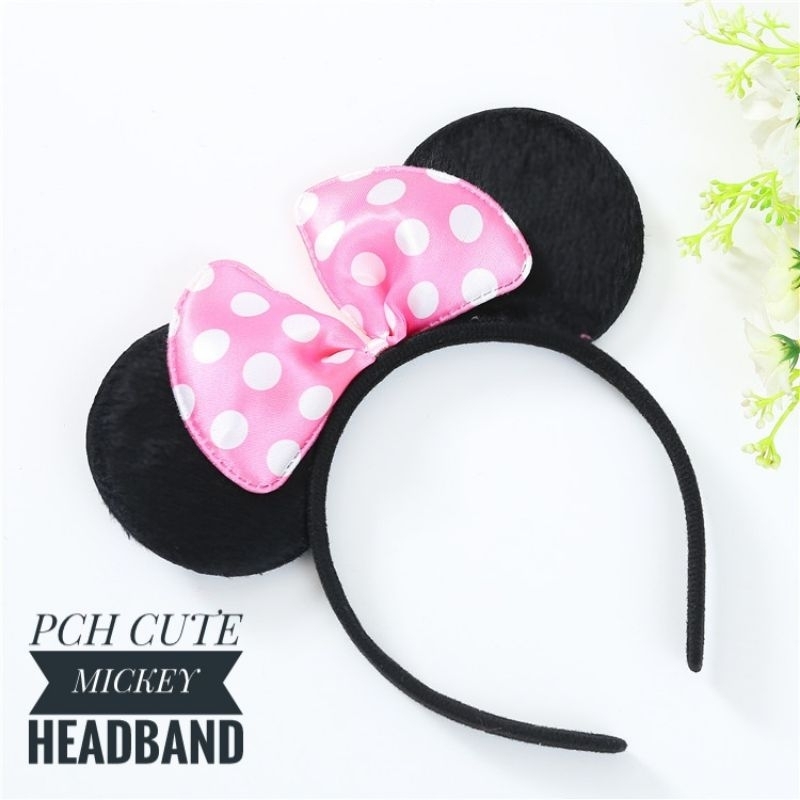 BANDO MICKEY MOUSE JUMBO / BANDO MIKI / BANDO MICKEY GLITTER / MICKEY MOUSE HEADBAND BANDO ANAK AKSESORIS RAMBUT