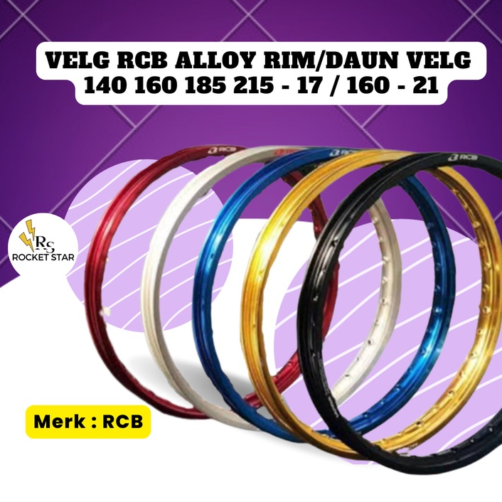 Velg RCB Alloy Rim/Daun Velg 160 215 RING 17 160-21
