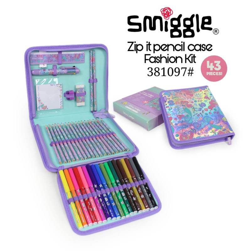 

PENCIL CASE SMIGGLE WITH STATIONARY SET