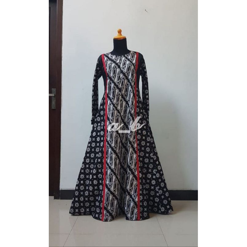 Gamis Siena-Custom Made-Pre Order-Gamis Batik- Abaya Wanita Muslimah Syar'i-Sarimbit Batik-Custom Si