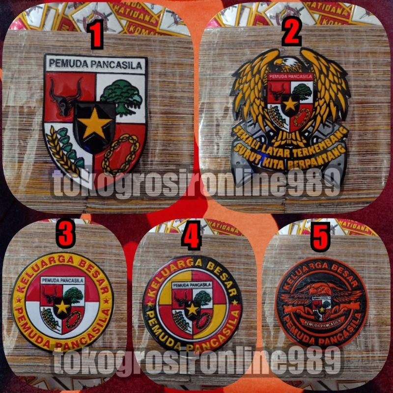 Stiker / sticker timbul logo pemuda pancasila