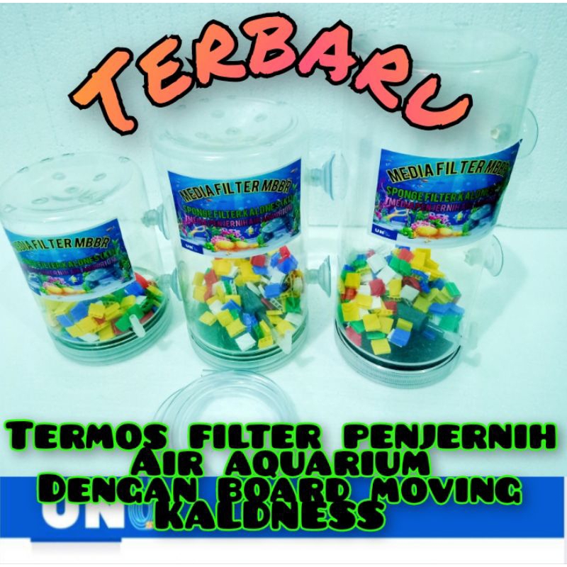 TERMOS FILTER PENJERNIH AIR AQUARIUM DENGAN BOARD MOVING KALDNESS