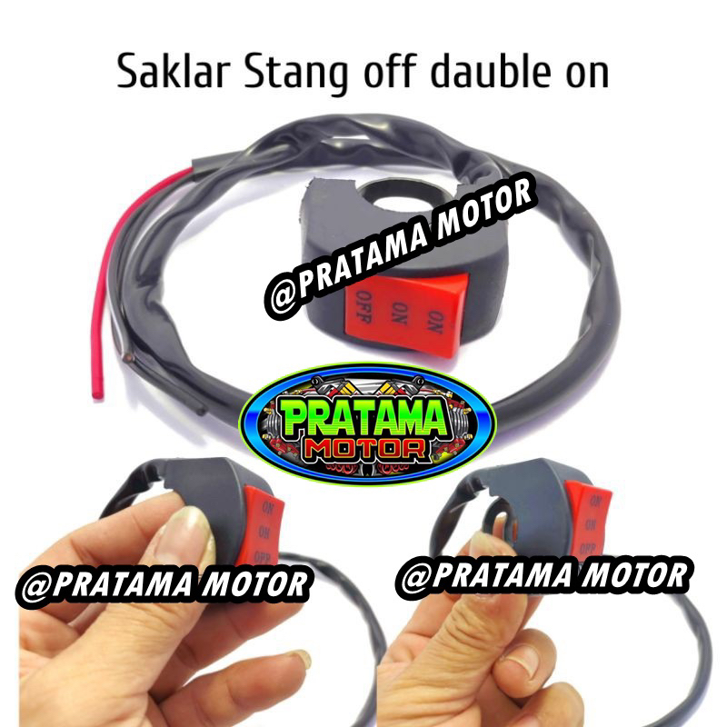 Saklar Tombol 3 Mode On/On/Off Saklar Stang 3 Mode Multi Fungsi Universal