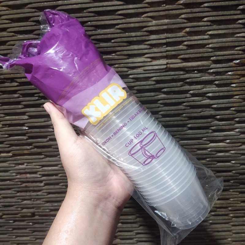 Thinwall KLIR CUP 100 ml - 100 ml mini - Cup merpati Klir isi 25 set