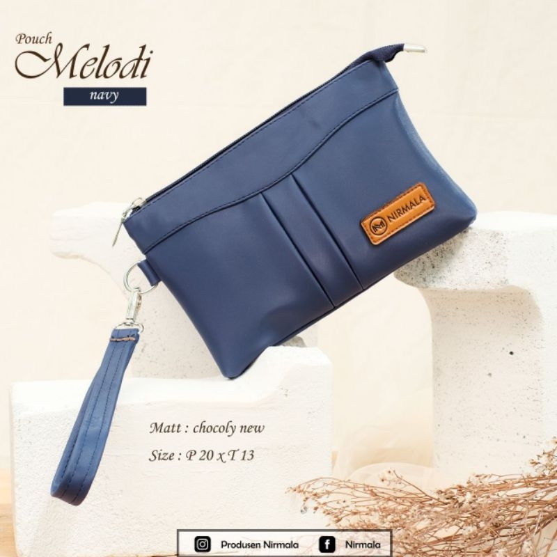 POUCH MELODI BY NIRMALA BAHAN CHOCOLY ANTI AIR WATERPROOF PREMIUM