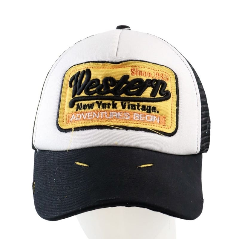 Topi Trucker Baseball Cap Snapback Mesh Model Western New York