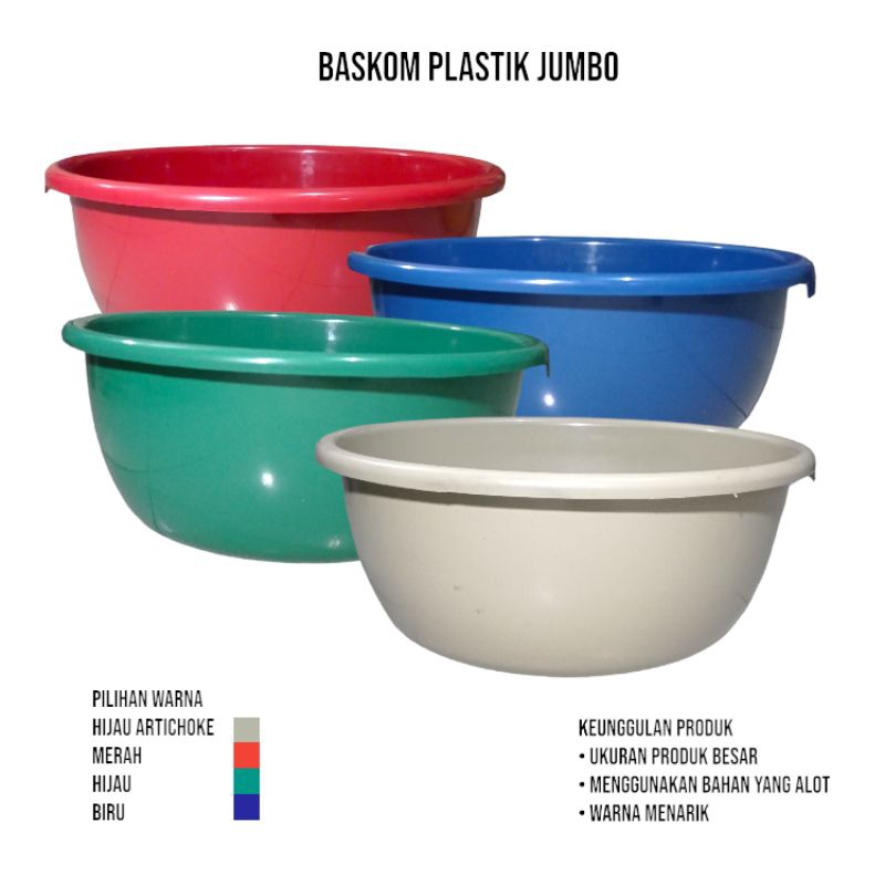 Baskom plastik ukuran jumbo