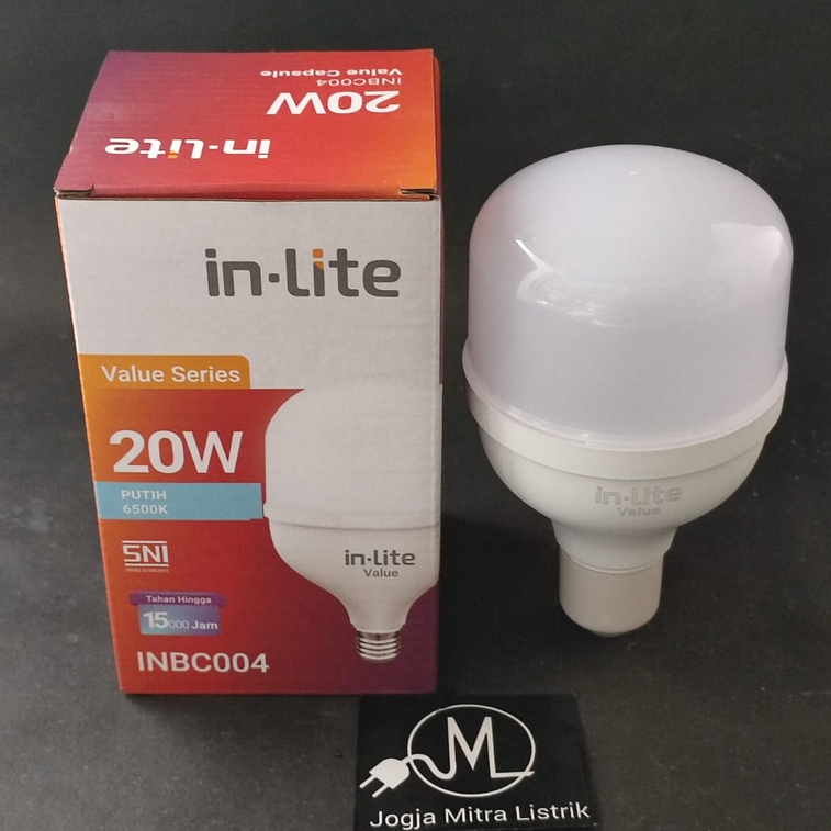 LAMPU LED CAPSULE VALUE INBC004 INLITE 20 WATT PUTIH