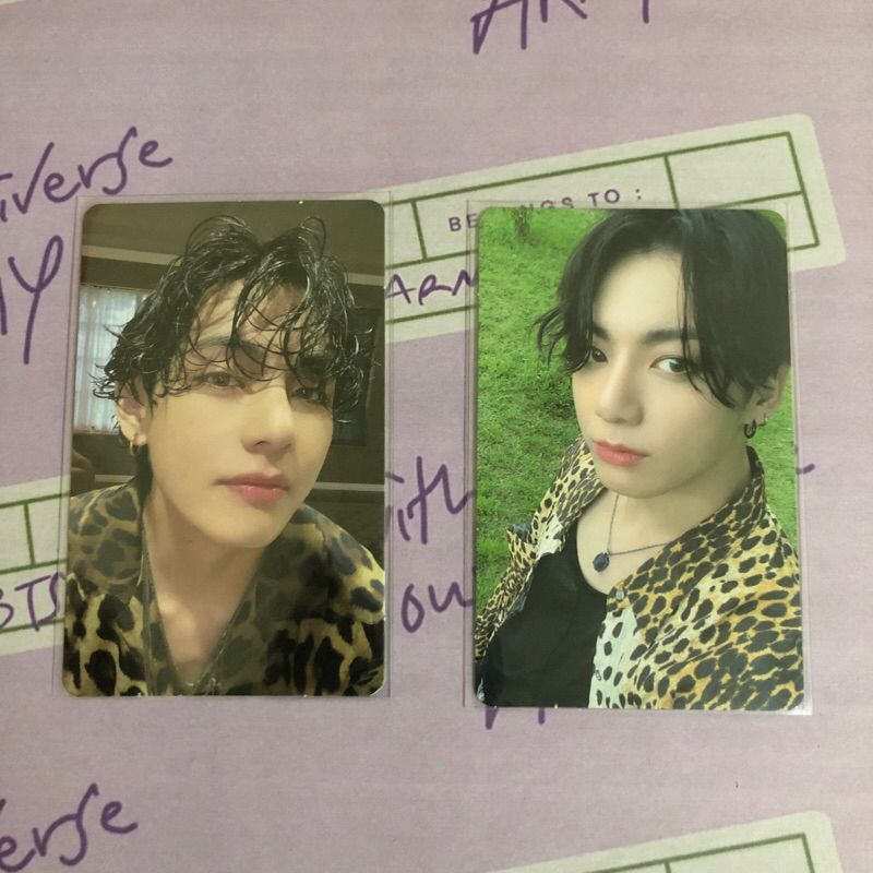 Photocard Memo BR 20 Taehyung Jungkook Memories
