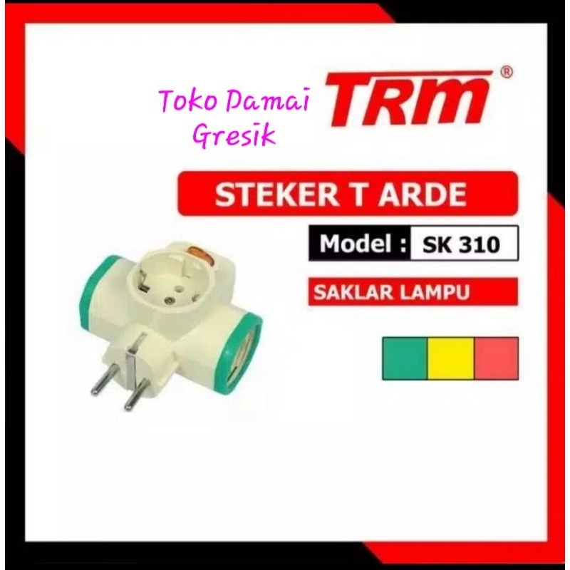 T arde / T listrik cabang 3 + switch saklar SK 310T. T bumbung