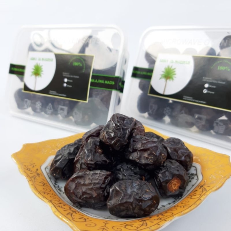 

kurma Ajwa al madinah 100% fress dan new free gift tasbih