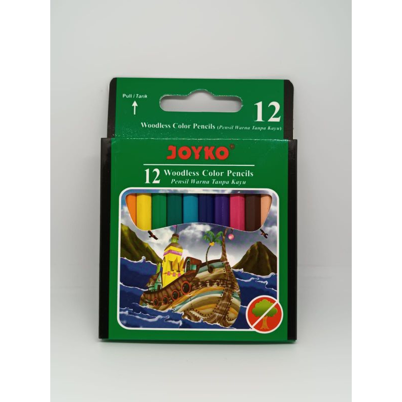 PENSIL WARNA KECIL JOYKO 12 WARNA WARNA WARNI 1 PAK