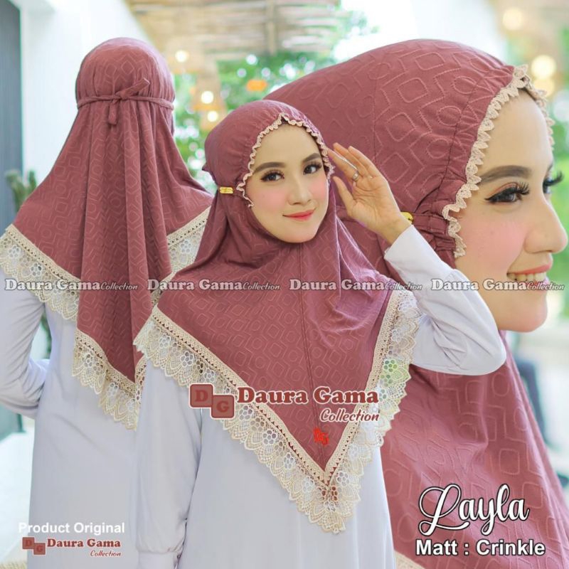 HIJAB DAURAGAMA LAYLA #HIJAB RENDA PREMIUM#KERUT MUKA#KERUT WAJAH#Kerudung baru#hijab terbaru#hijab 