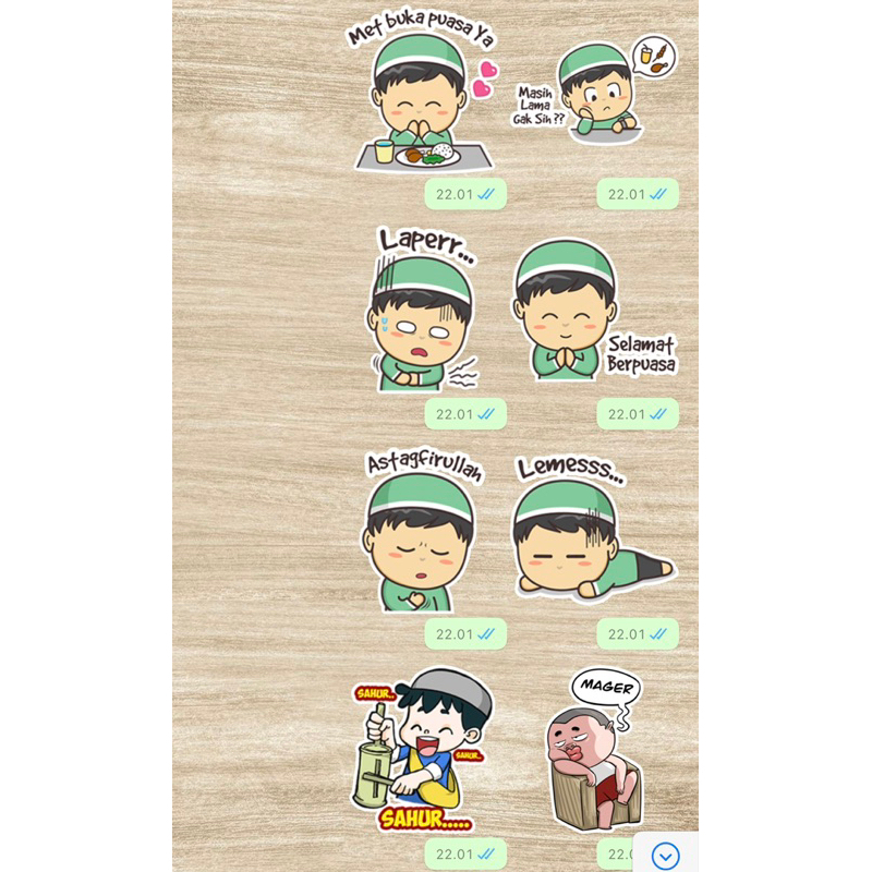 

30 STIKER WHATS*APP TEMA RAMADHAN ( BONUS STIKER BERLIMPAH )