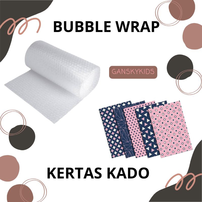 EXTRA PACKING AMAN BUBBLE WRAP DAN KERTAS KADO