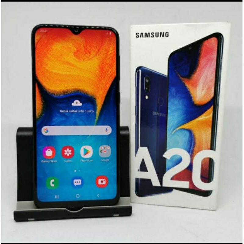 Samsung A20 3/32 GB Handpone Second Bekas Resmi Original