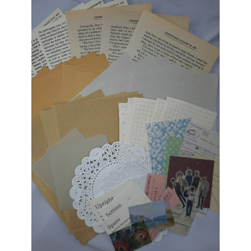 

40+pcs Journal Kit Vintage Scrapbook Murah