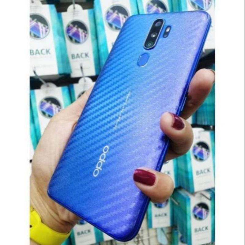 Skin Carbon Oppo A17 A16 A15 A1k A3s A5S A7 A5 2020 A9 2020 A15s A16s A16k A16e A17k A31 A52 A72 A92 A33 A53 A53s AA53 5g A54 A54 5g A74 A74 5g A94 A94 5g A35 A55 A95 A37 A39 A57 A57 2020 A71 A83 A35 A55 A95  Stiker Belakang Hp Full