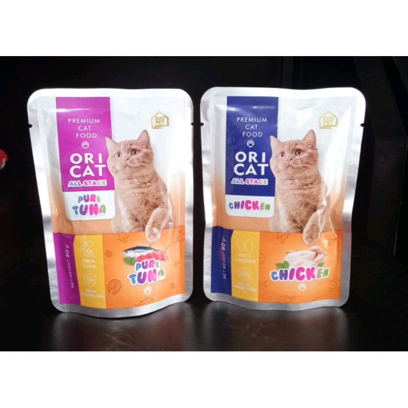 Oricat Sachet All Stage 80gr | makanan basah ori cat wettfood segala usia premium