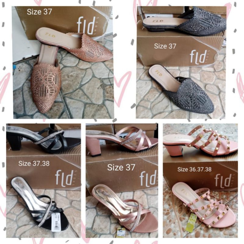 Sepatu Sandal Selop Wanita Branded Murah Merk FLD